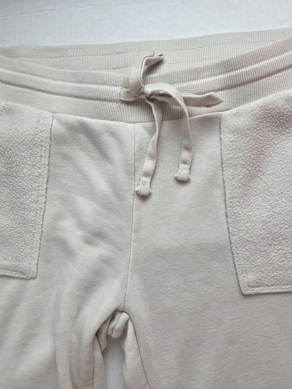 No Boundaries Cream Drawstring Wide-Leg Track Pants - Picture 9 of 11